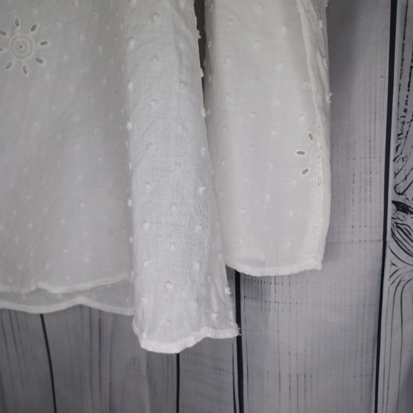 Matilda Jane lightweight 100% Cotton  long sleeve v-neck blouse - Picture 4 of 16